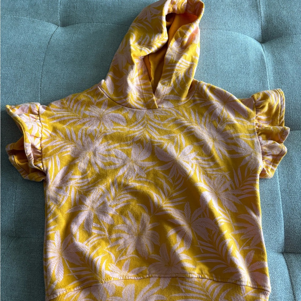 Jessica Simpson Yellow and Pink Tie-Dye Hoodie